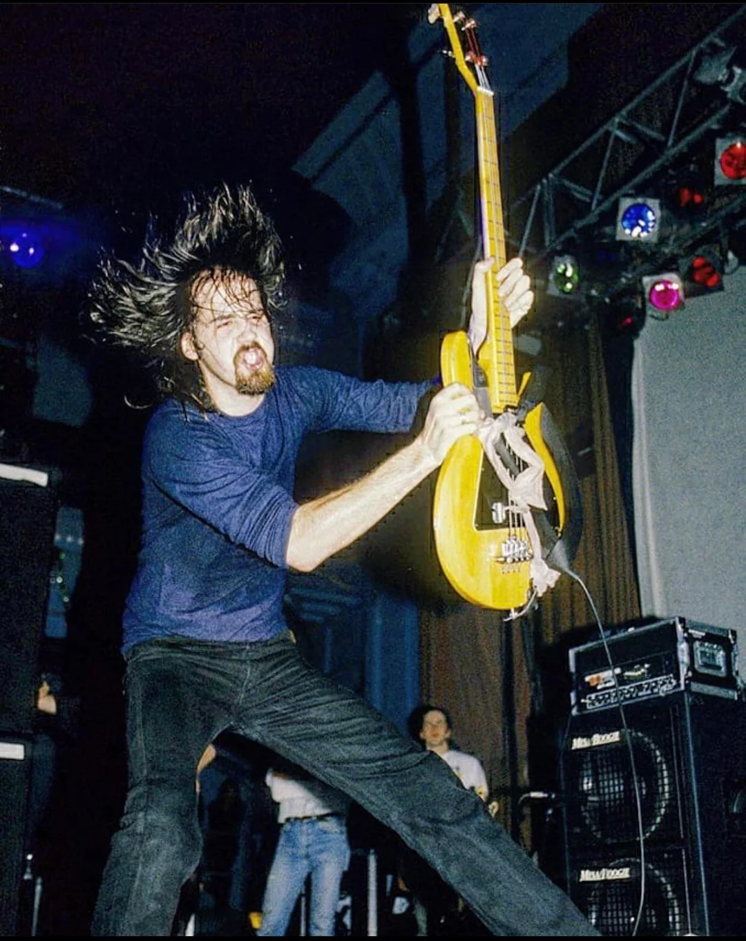 Kris unleashing chaos with his bass.