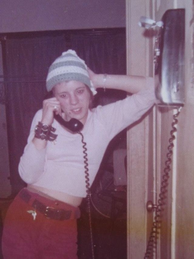 This Phone Was Glued to the Wall and Her Ear