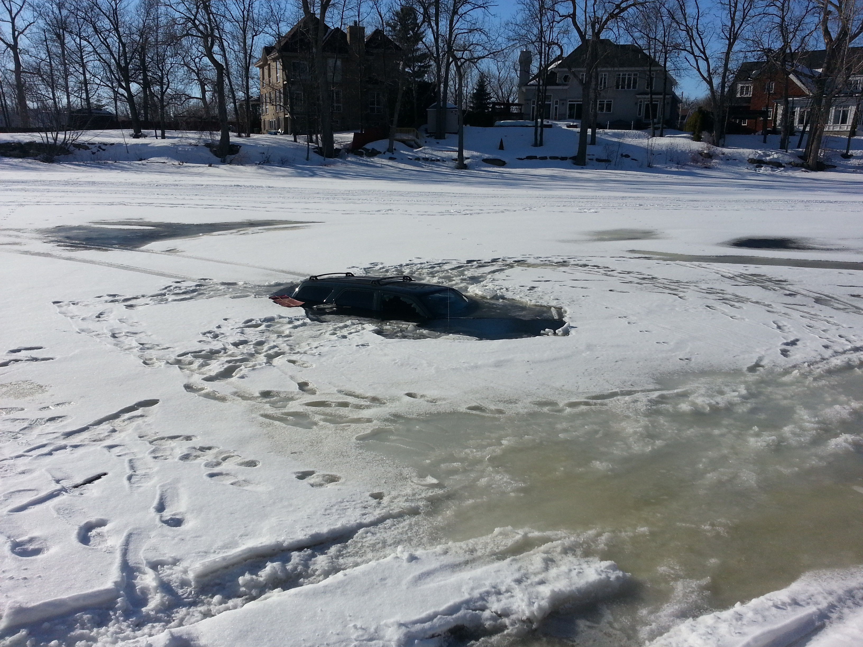 Nature said: this is not a parking lot.