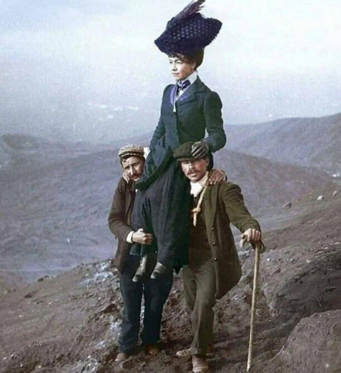 Carried Up the Volcano Like Royalty