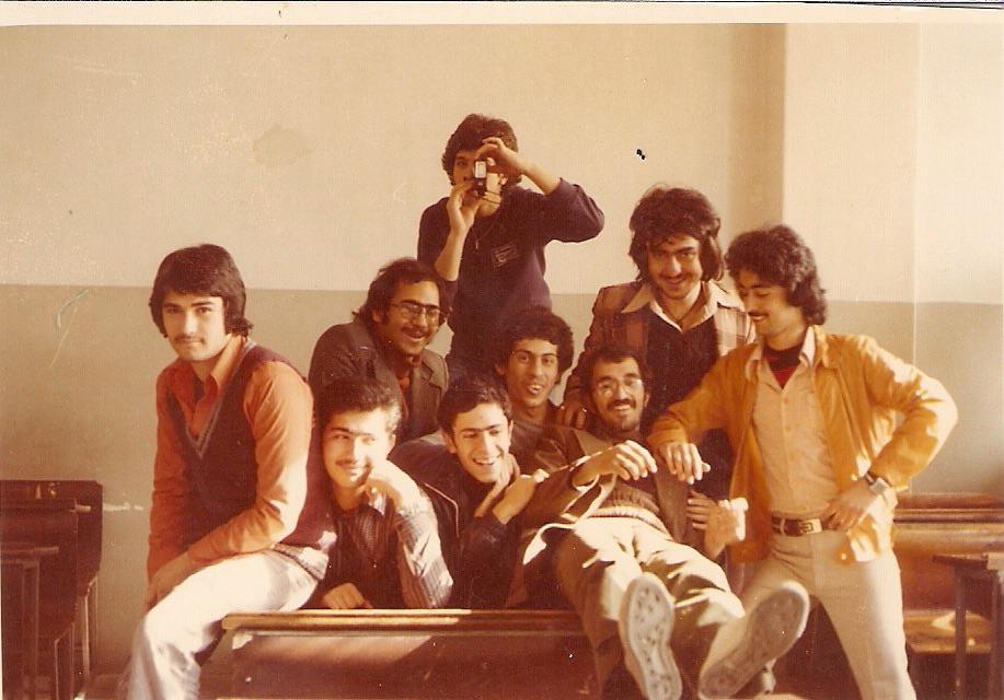 The gang is all together for a picture.