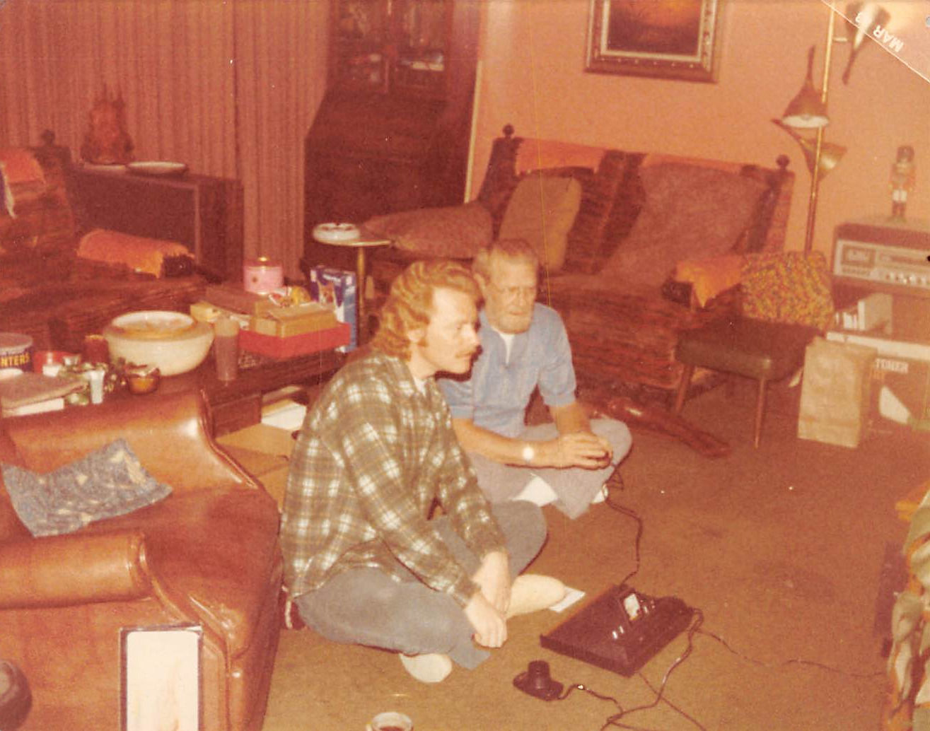 Locked in an Atari battle.