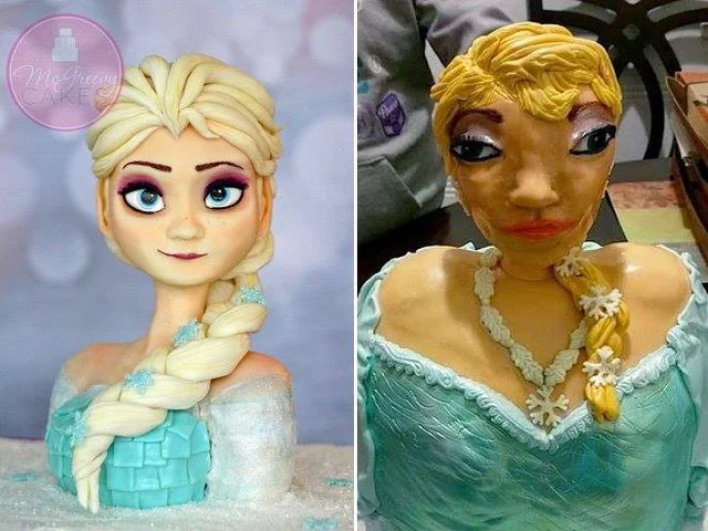 Elsa is screaming to let go, literally.