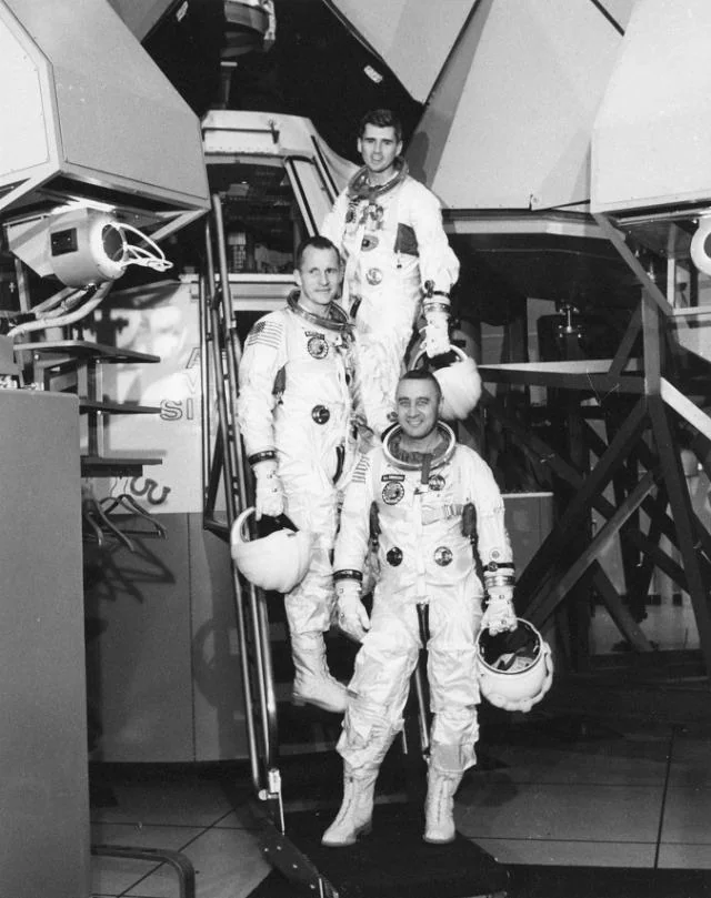 The Apollo 1 crew suited up like a band about to drop their debut album.