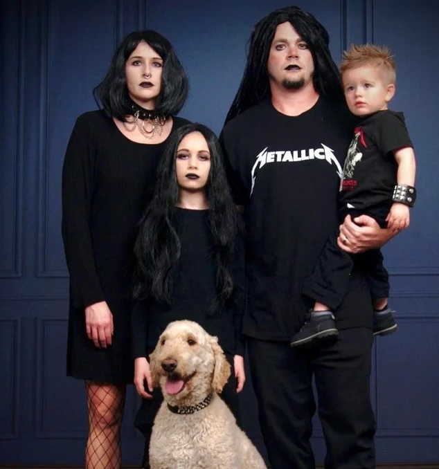They wanted Addams Family vibes but looks more like a mugshot.