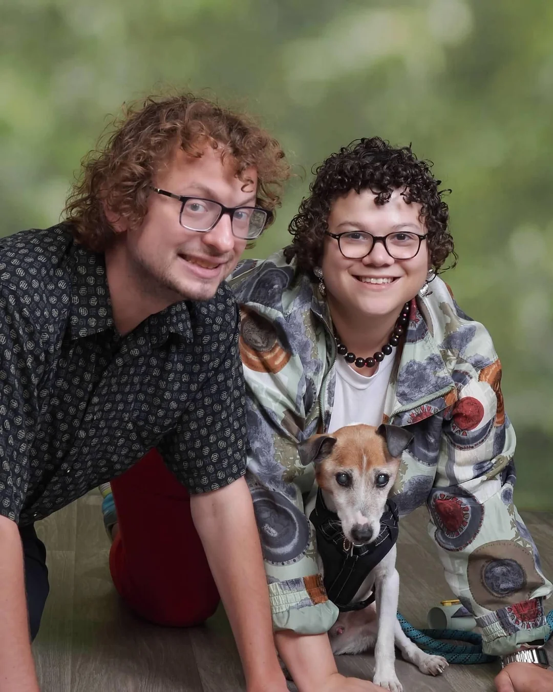 Acting like a dog with the dog.