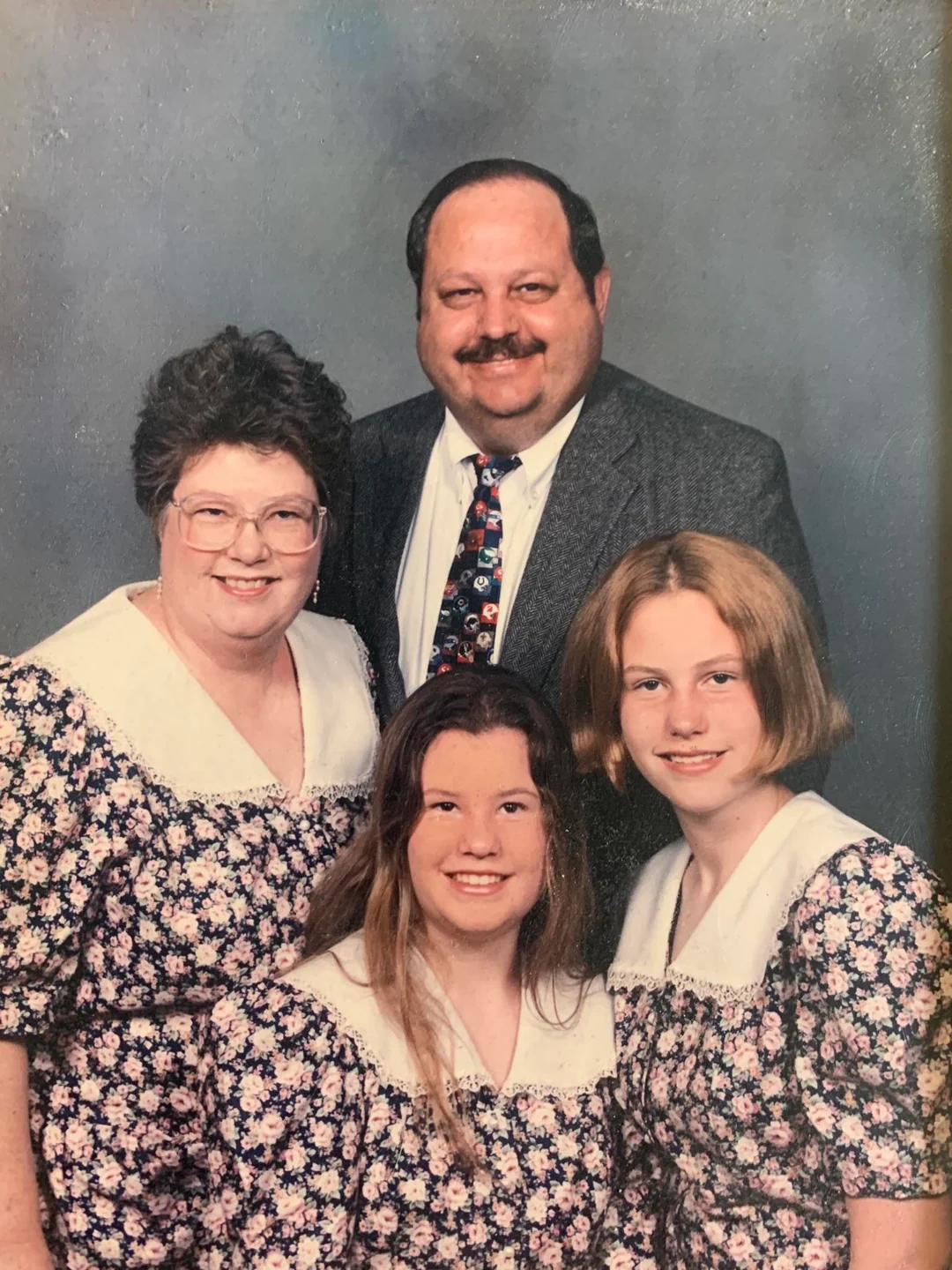 When mom makes everyone match.