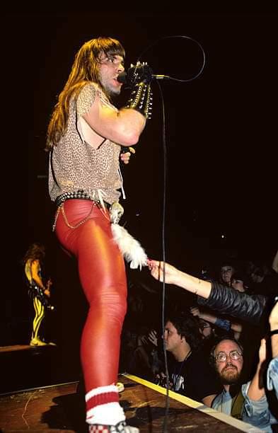 Fans couldn't resist reaching for the frontman.