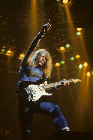 Dave shredding it under the lights.