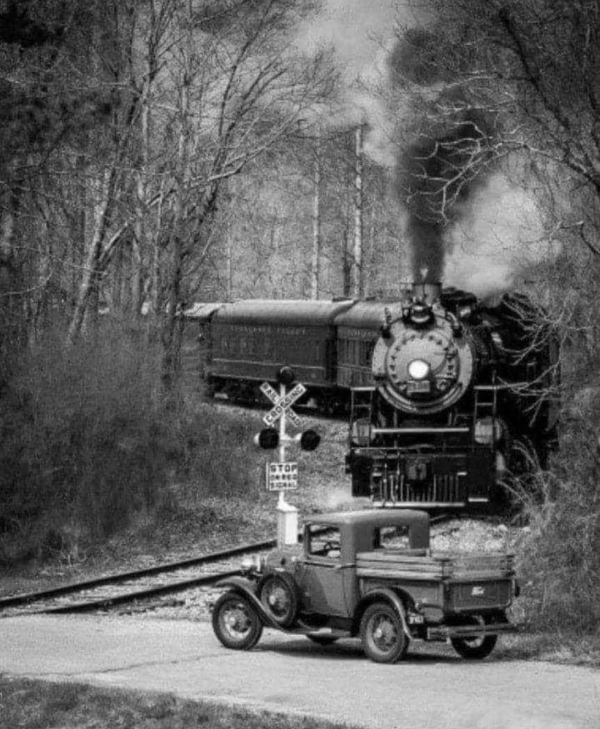 Pause for the Train: A Pickup’s Patience