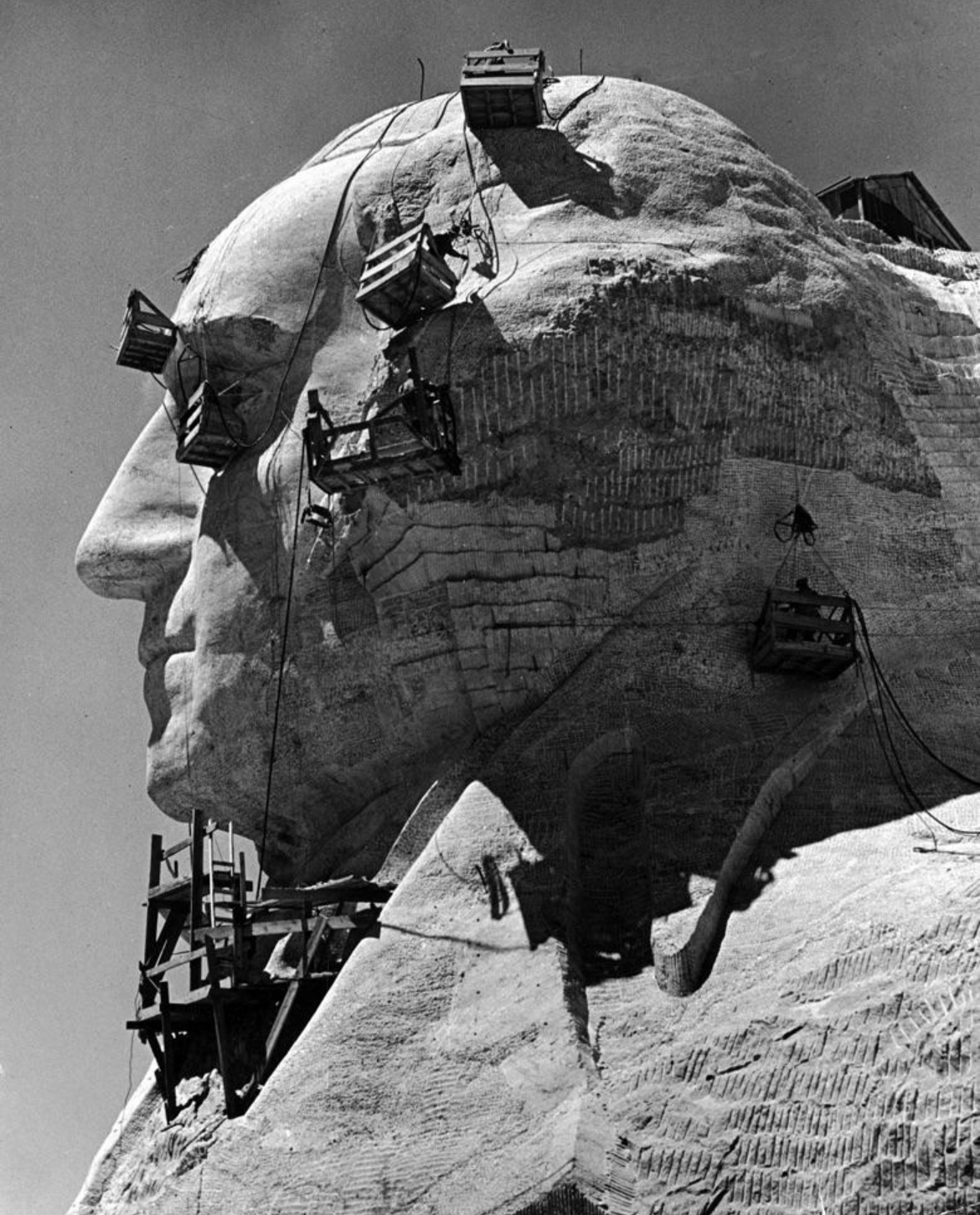 Chiseling History: Rushmore in Progress