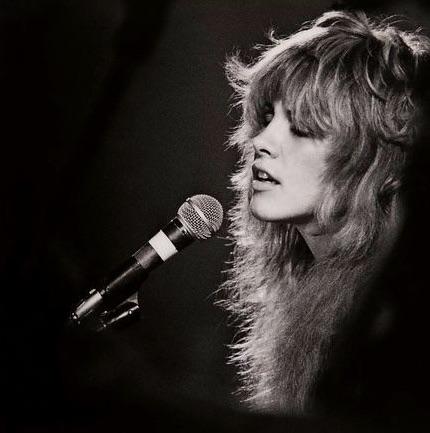 With a voice that haunts, Stevie always behind the mic.