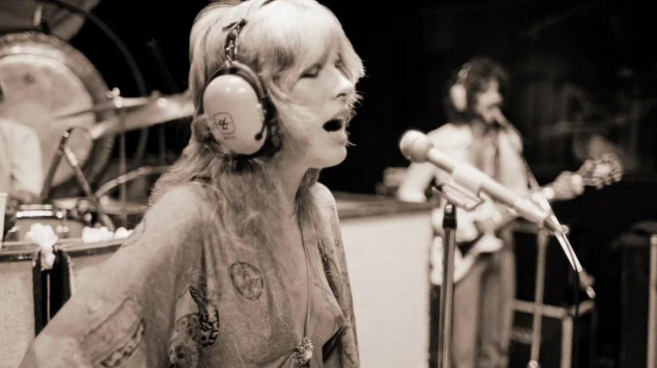 A star under the moon’s spell.