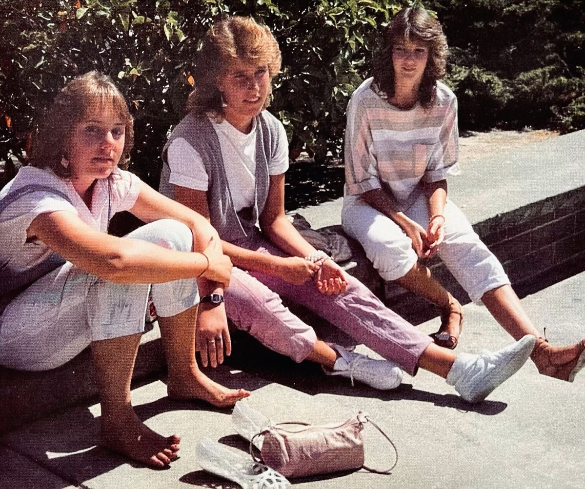 Girls Sitting Like They Just Solved World Peace