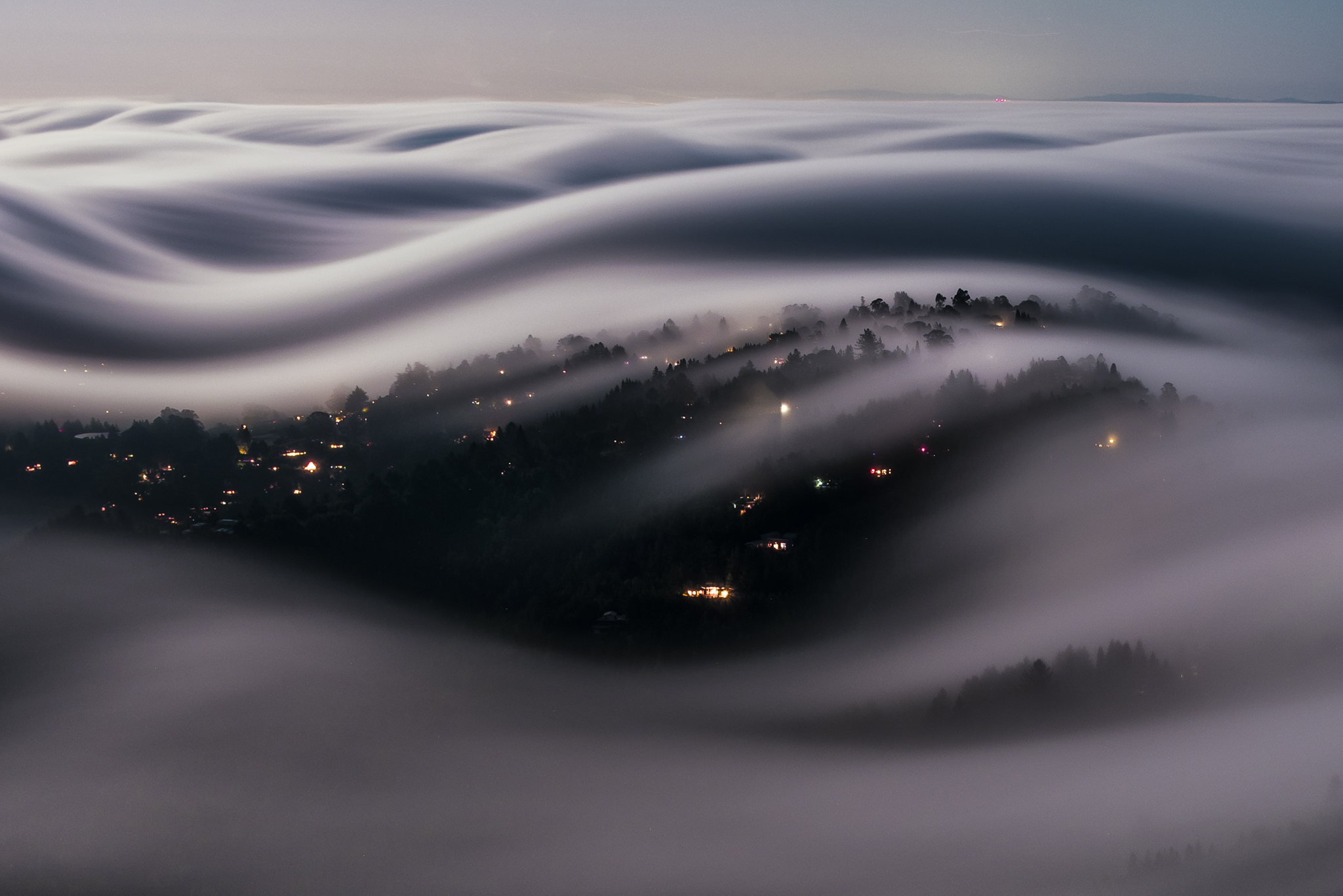 Clouds that feel like a river.