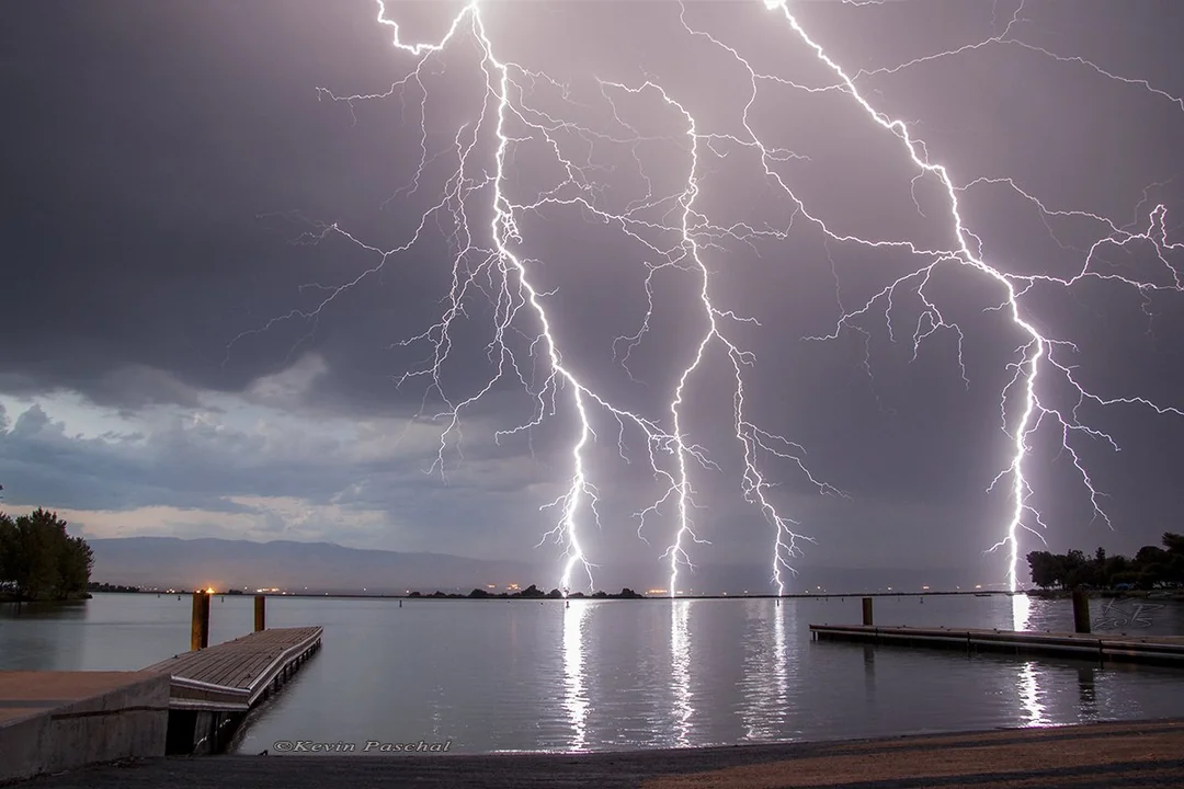 The sky is throwing a tantrum.