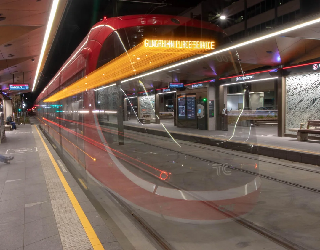 Is the train coming or going?