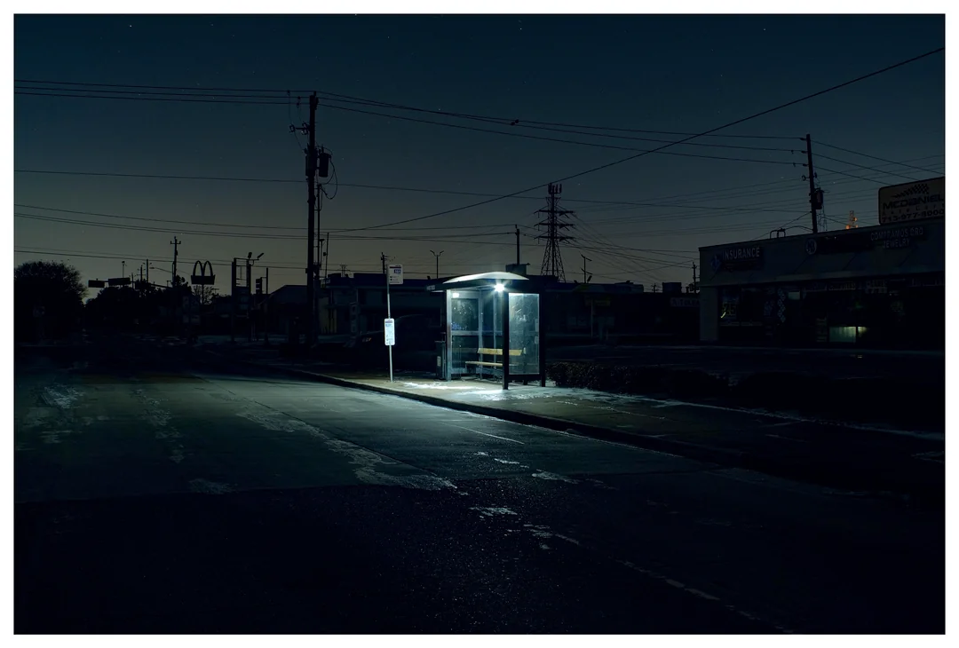 Like an ocean in the dark.