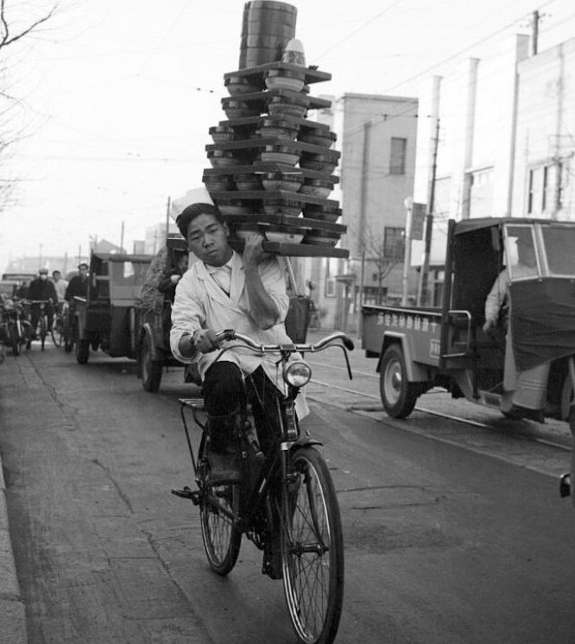Balancing Bowls and Bias: Soba Delivery, 1950