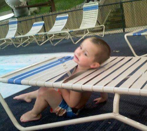 Poolside Prison: Kid vs Chair