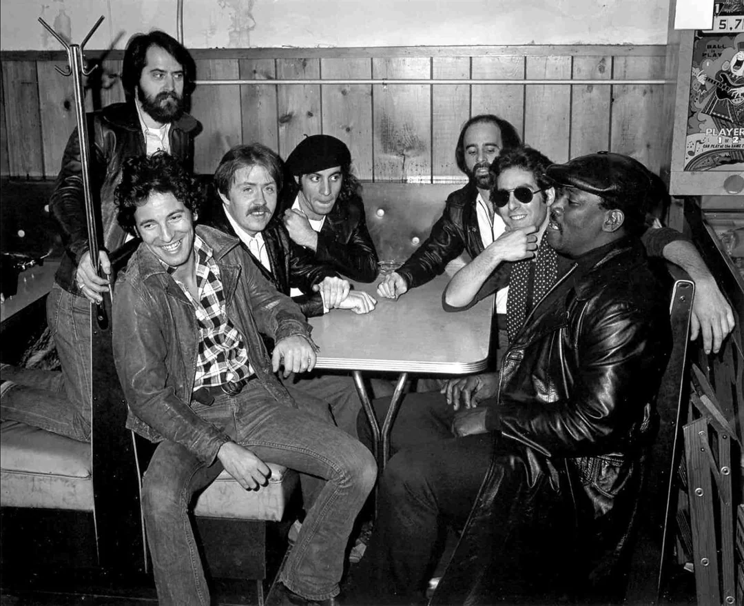 Springsteen and the E Street Band hanging out in their early days.