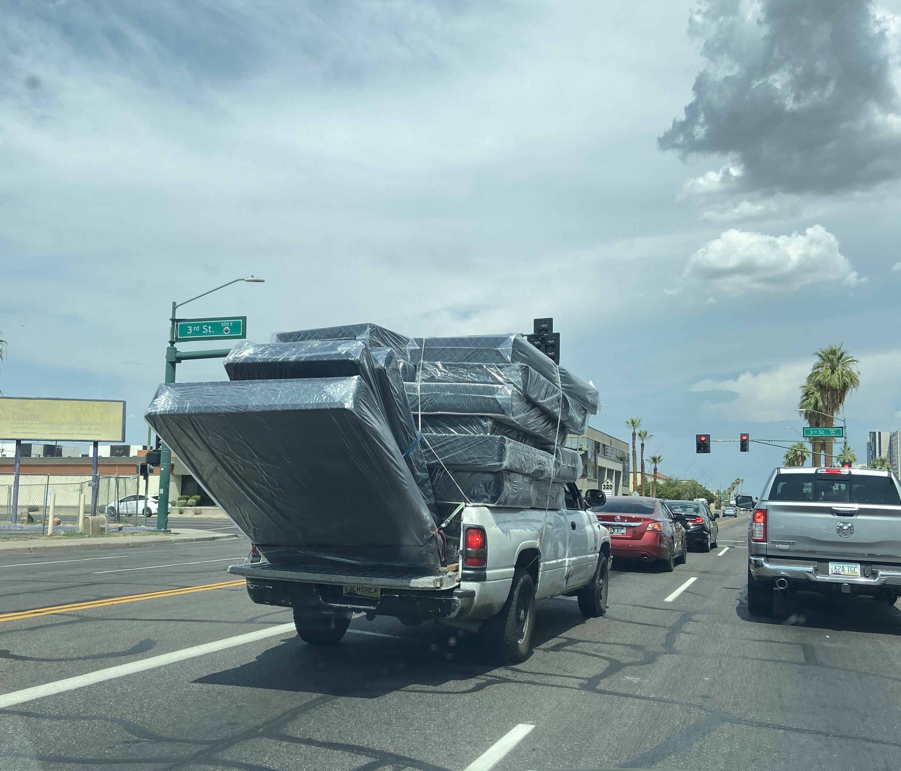 In case anyone needs to rest in the middle of the highway.
