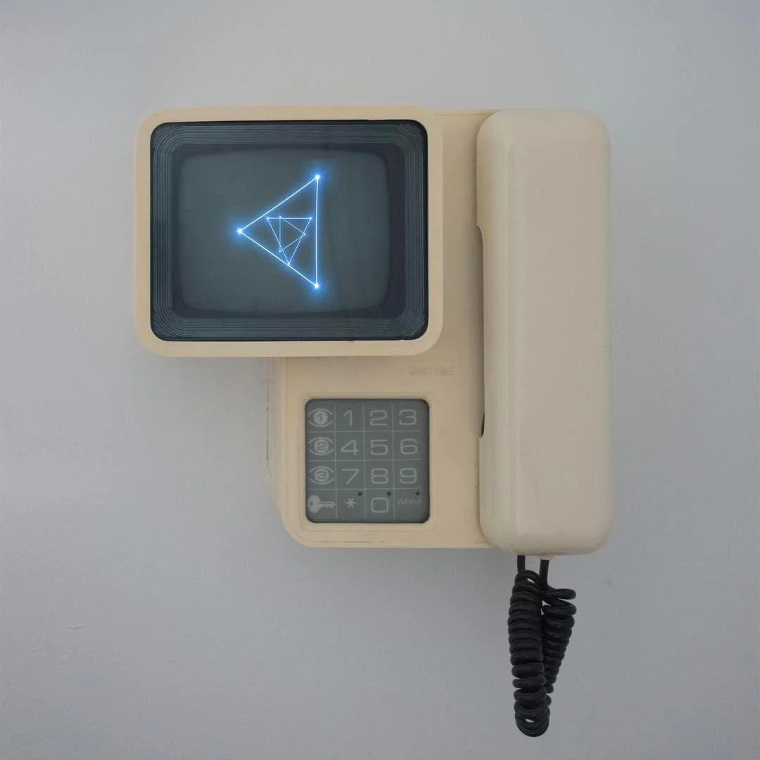 The 'phone of tomorrow' was filled with glowing screens.