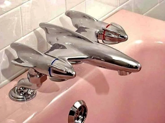 Even faucets weren't safe from retro-futurism.