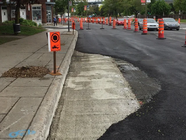 When you work around the parked car.