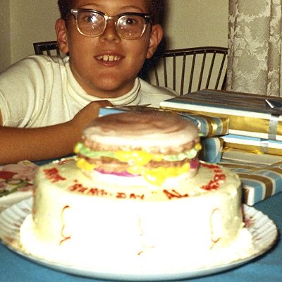 “Burger cake. Because I could.”