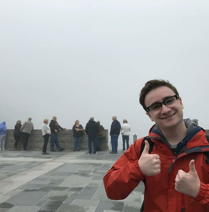 First time seeing Mount Rushmore, I guess.