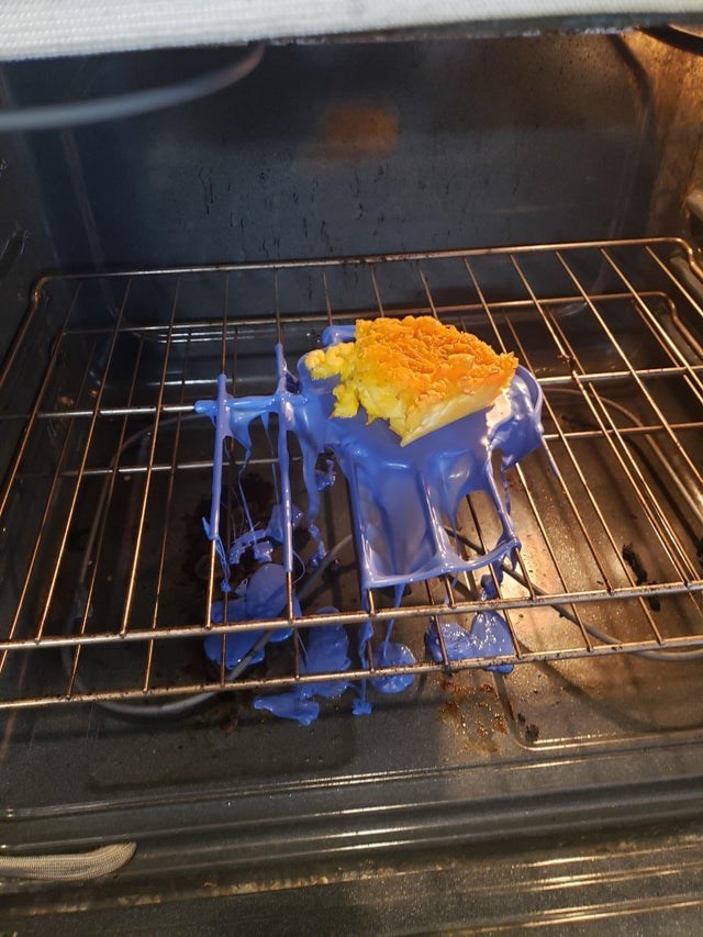 Nothing tastes better than melted Tupperware.