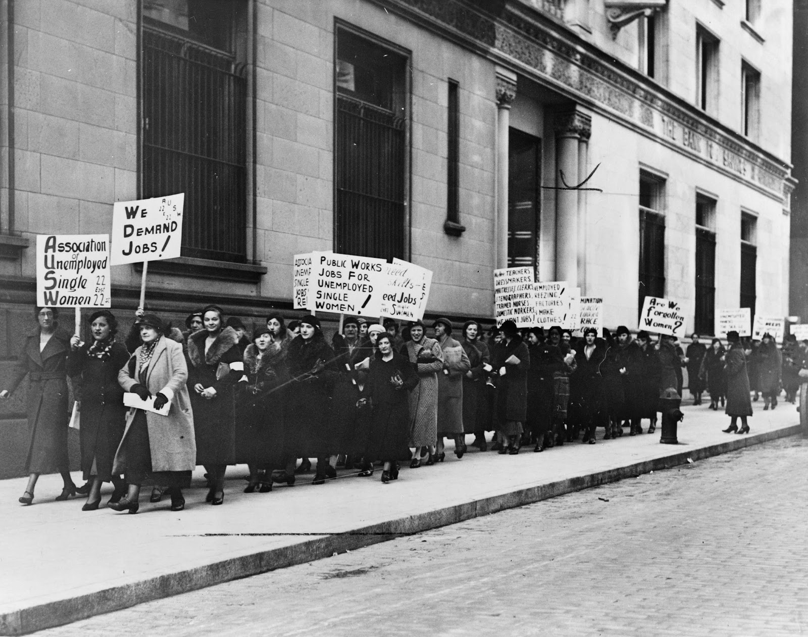 Women’s jobs protest, 1933