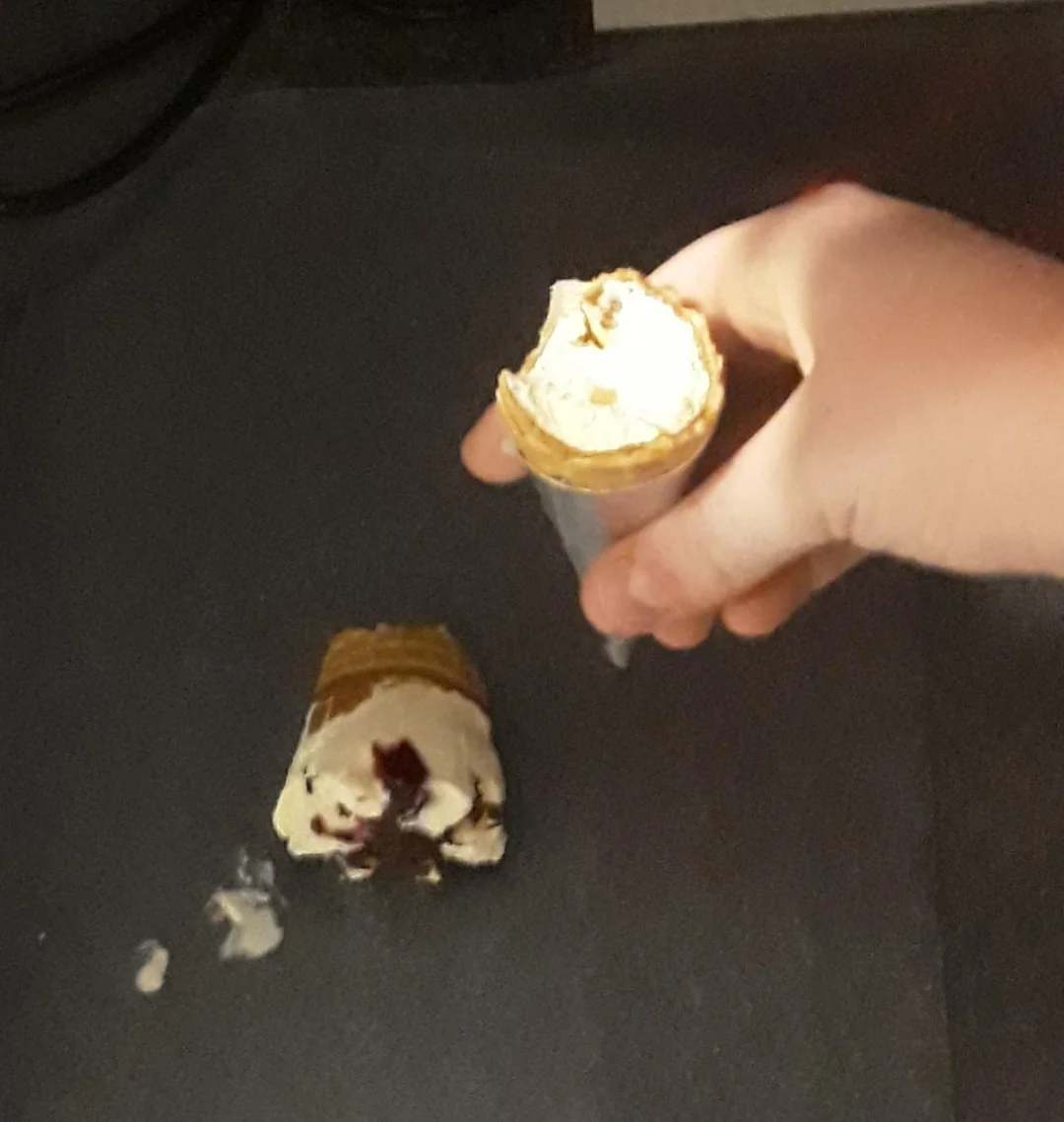 Ice cream cone betrayal, the sequel.