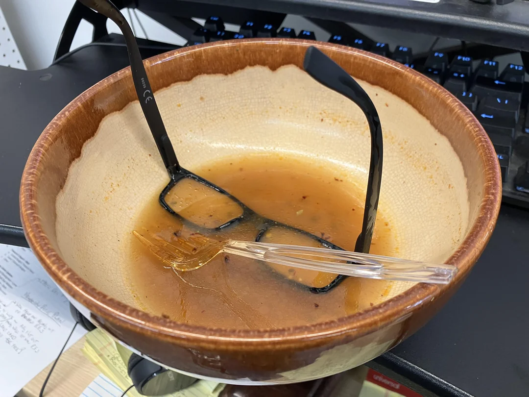 I just wanted to eat some soup in peace.