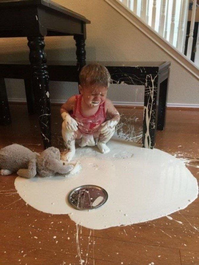 The Baby and the Bunny Have Created Abstract Chaos