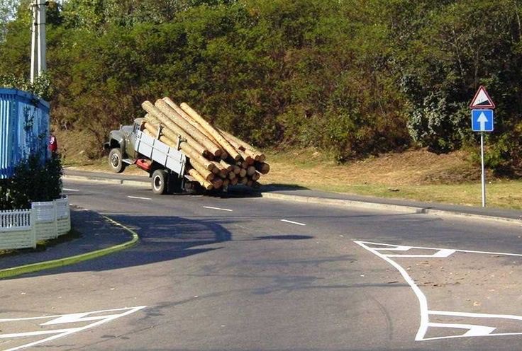 Truck So Overloaded, It Tried to Moonwalk
