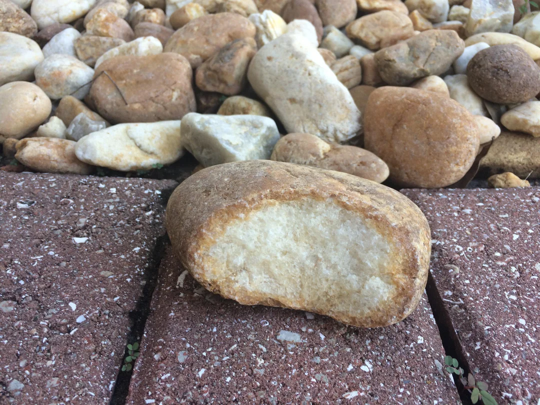 This bread seems to be a little stale.