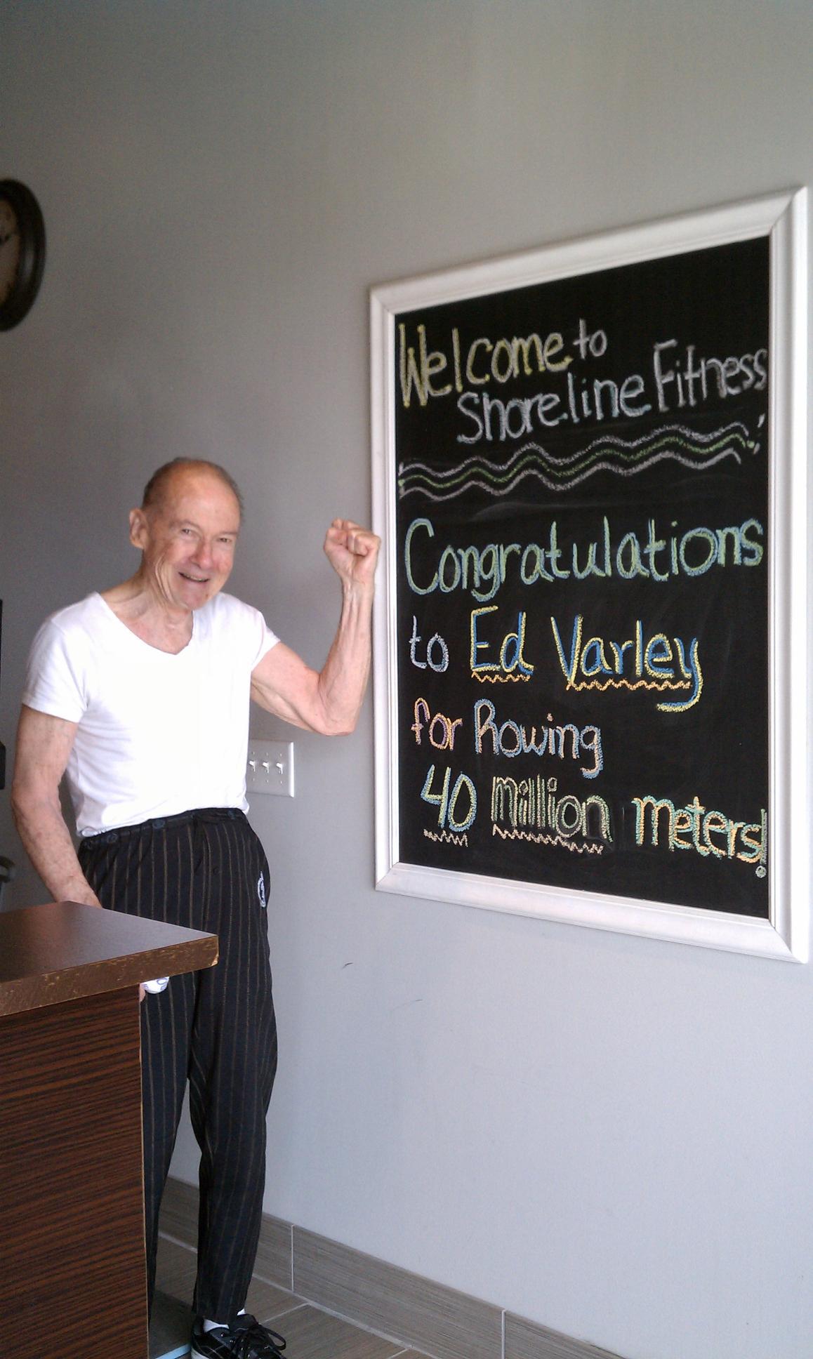 40 million meters later and still rowing strong.