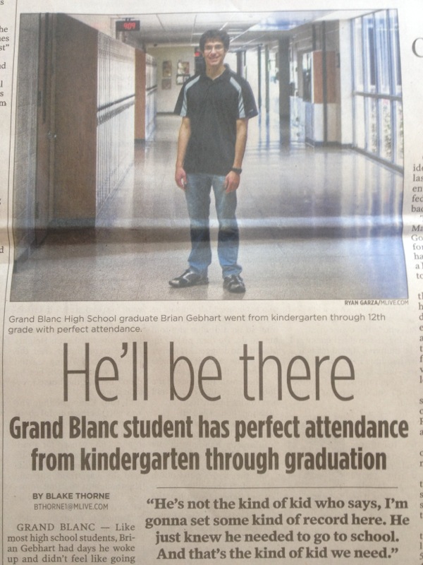 Didn't miss a single day.