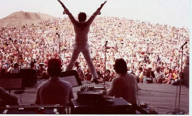 The sea of people united in love and sound.