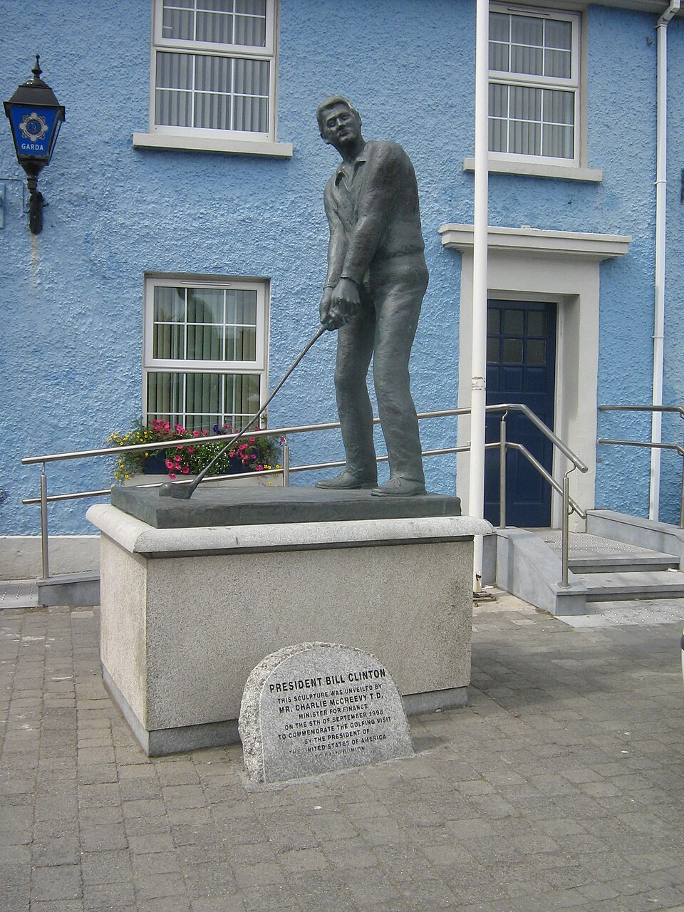 "My cousin got arrested for urinating on a statue of Bill Clinton in Ballybunion."