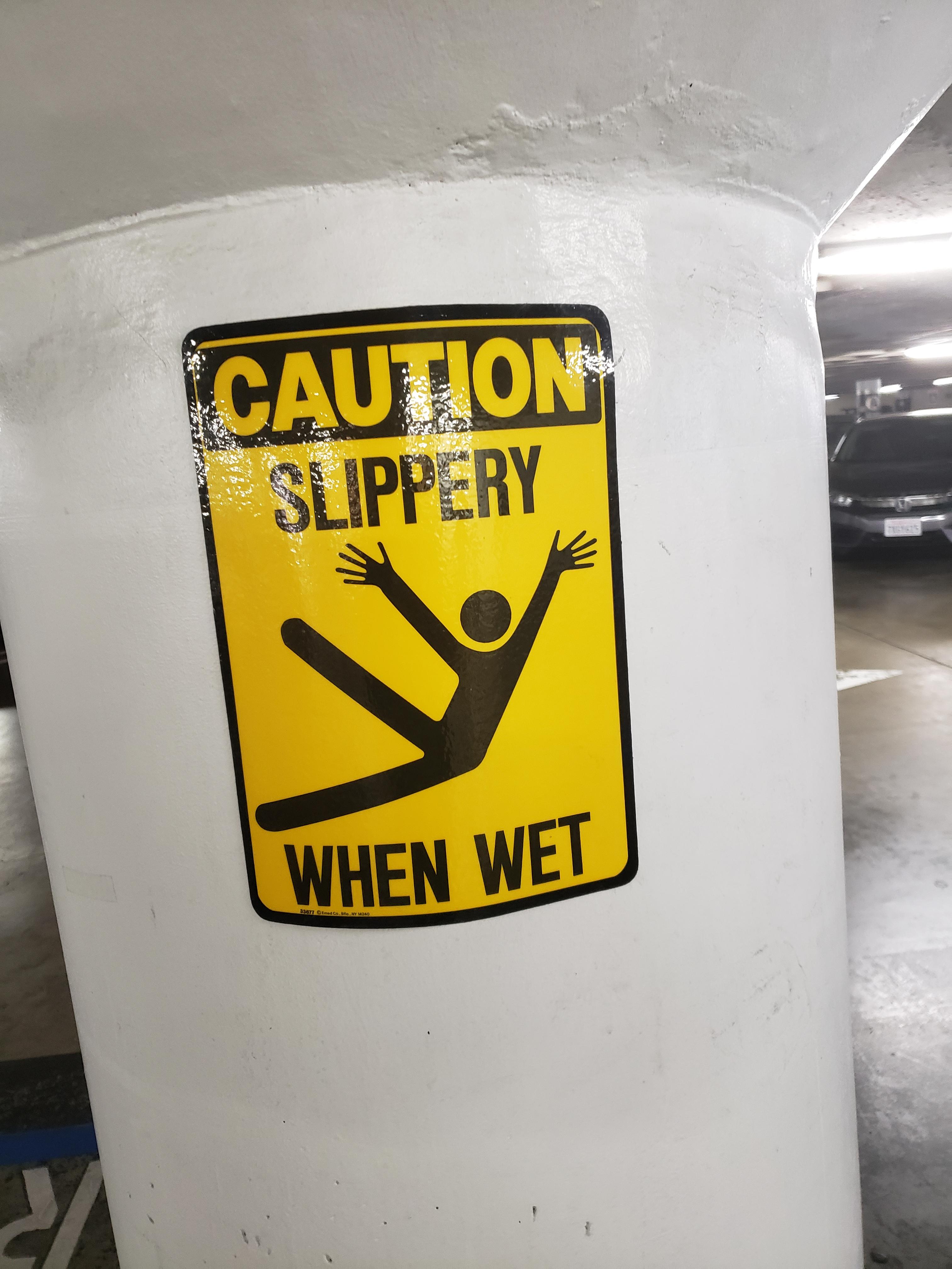 "My high school boyfriend and his friend got arrested for stealing road signs. They wanted a “Slippery When Wet” sign for a friend’s birthday. While searching for dropped car keys, police saw the stolen sign leaning against the car."