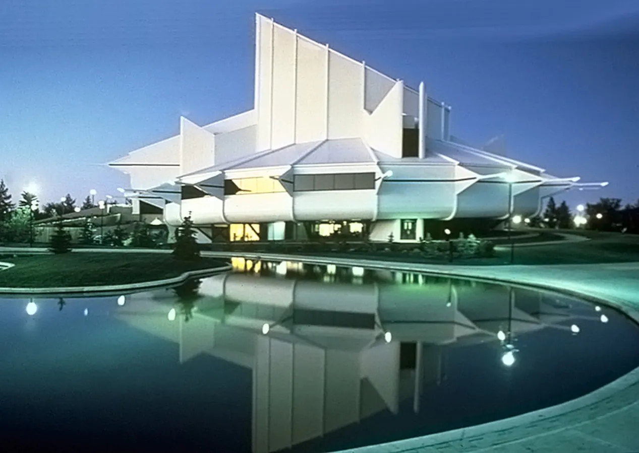 A building so futuristic it still looks like concept art.