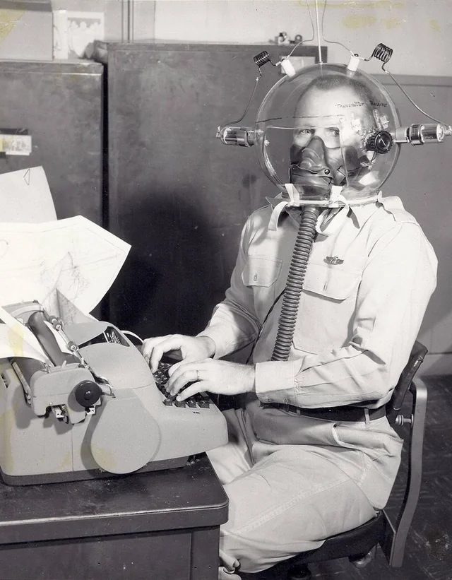 The original ‘work from home’ setup.