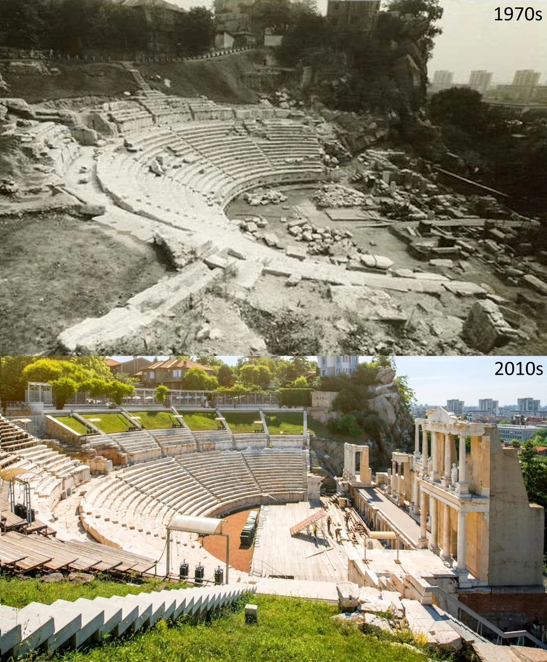 The Roman Theatre of Plovdiv, Bulgaria