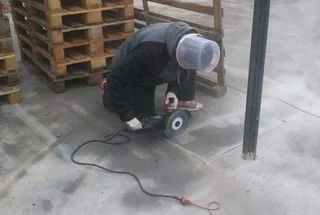 At least he thought about safety first.