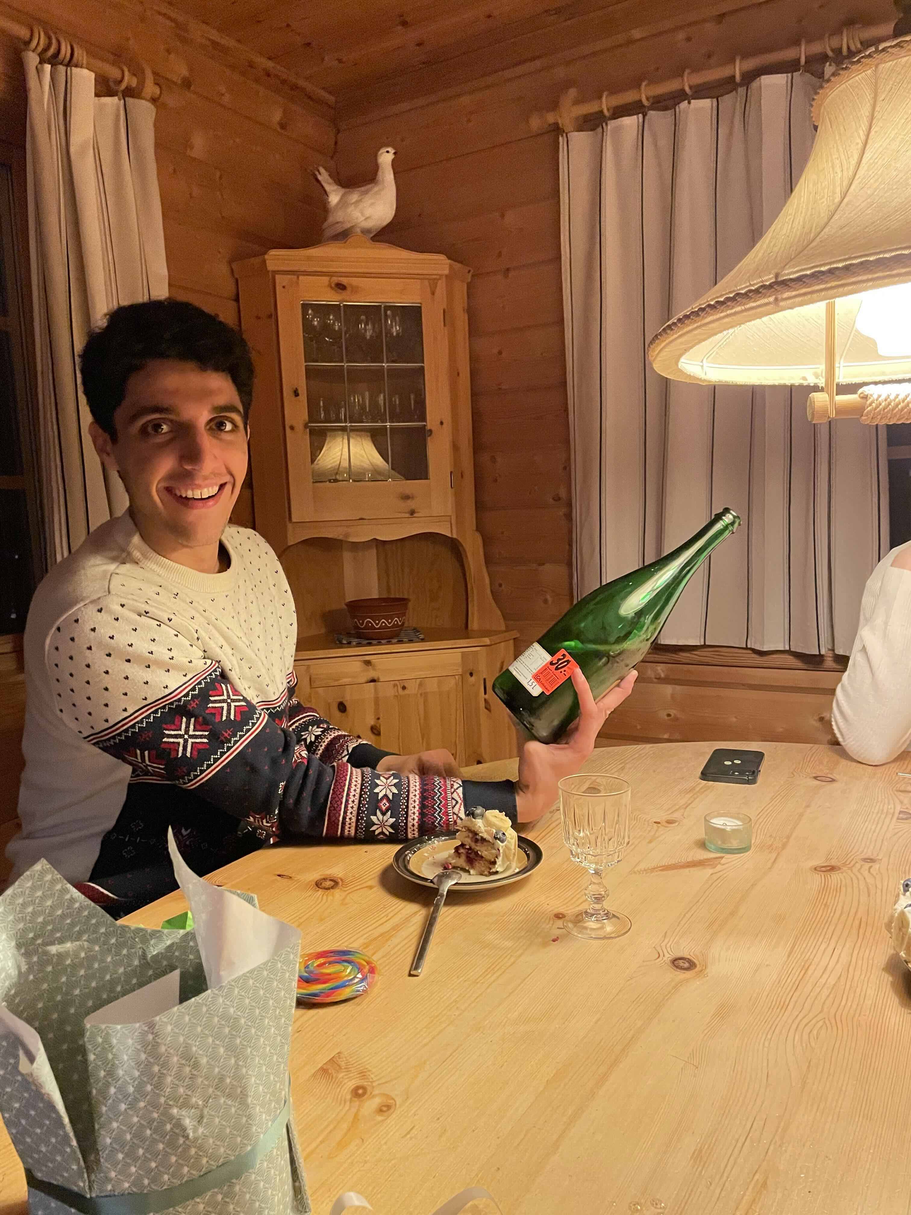 When his hands turned into a Tetris game.