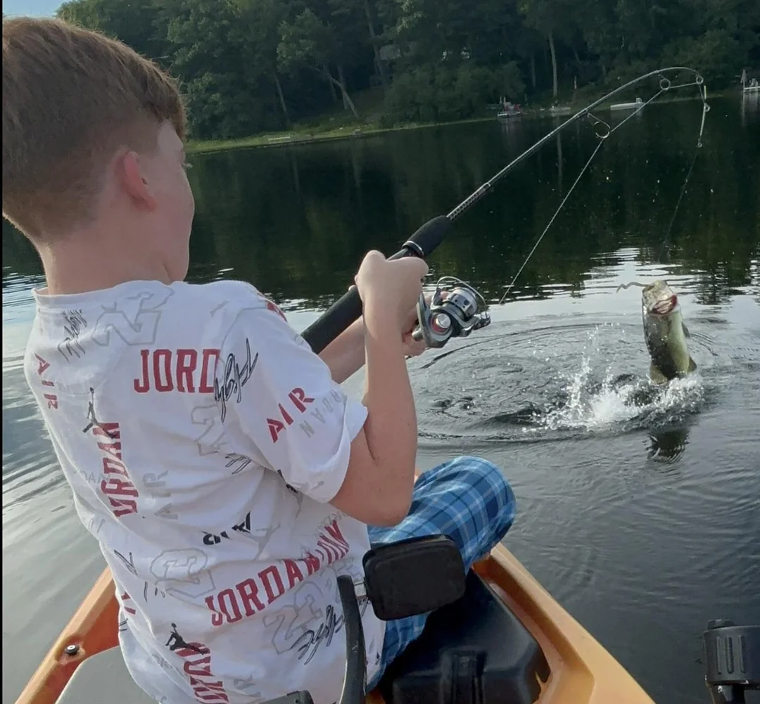 A fish that came to fight.