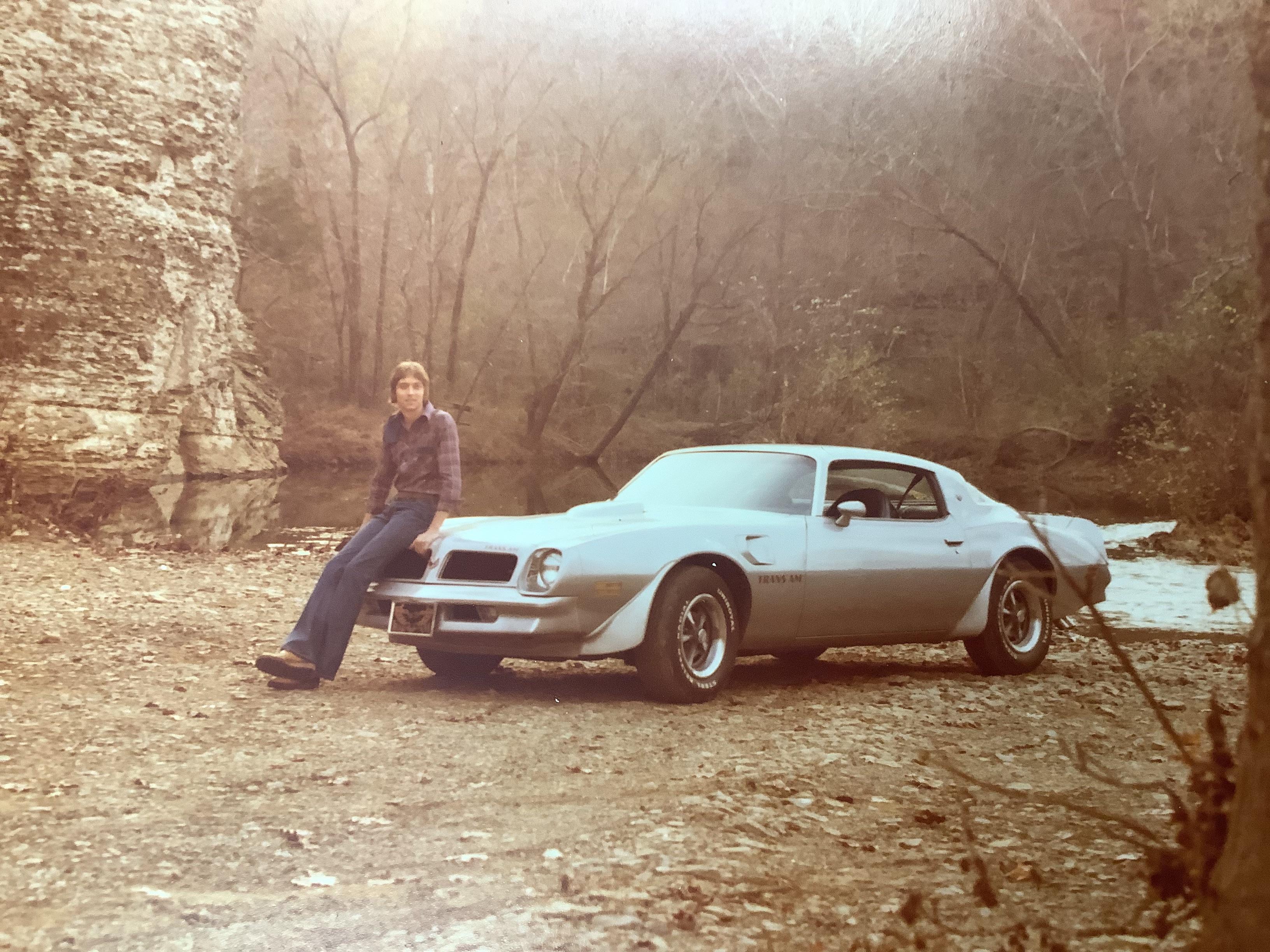 Just a man and his Trans Am.